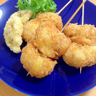 豚肉と玉ねぎの串揚げ